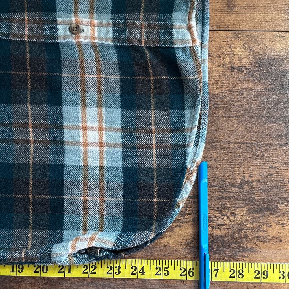 American Eagle Ahhmazingly Soft Flannel Shirt L Green Plaid Classic Fit EUC - Picture 4 of 10